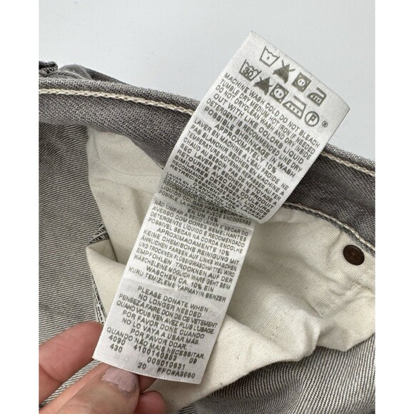 VTG Levis 501 Jeans Mens 44x30 Gray Button Fly Straight Leg Red Tab Mexico - Picture 12 of 15